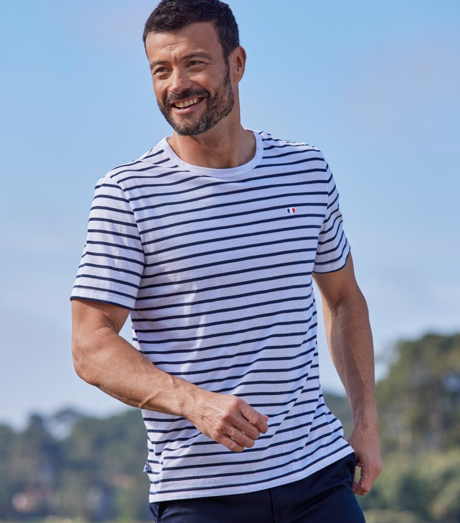 Nordala T-shirt Homme Marinière – Classic Men’s Striped T-shirt - Image 2