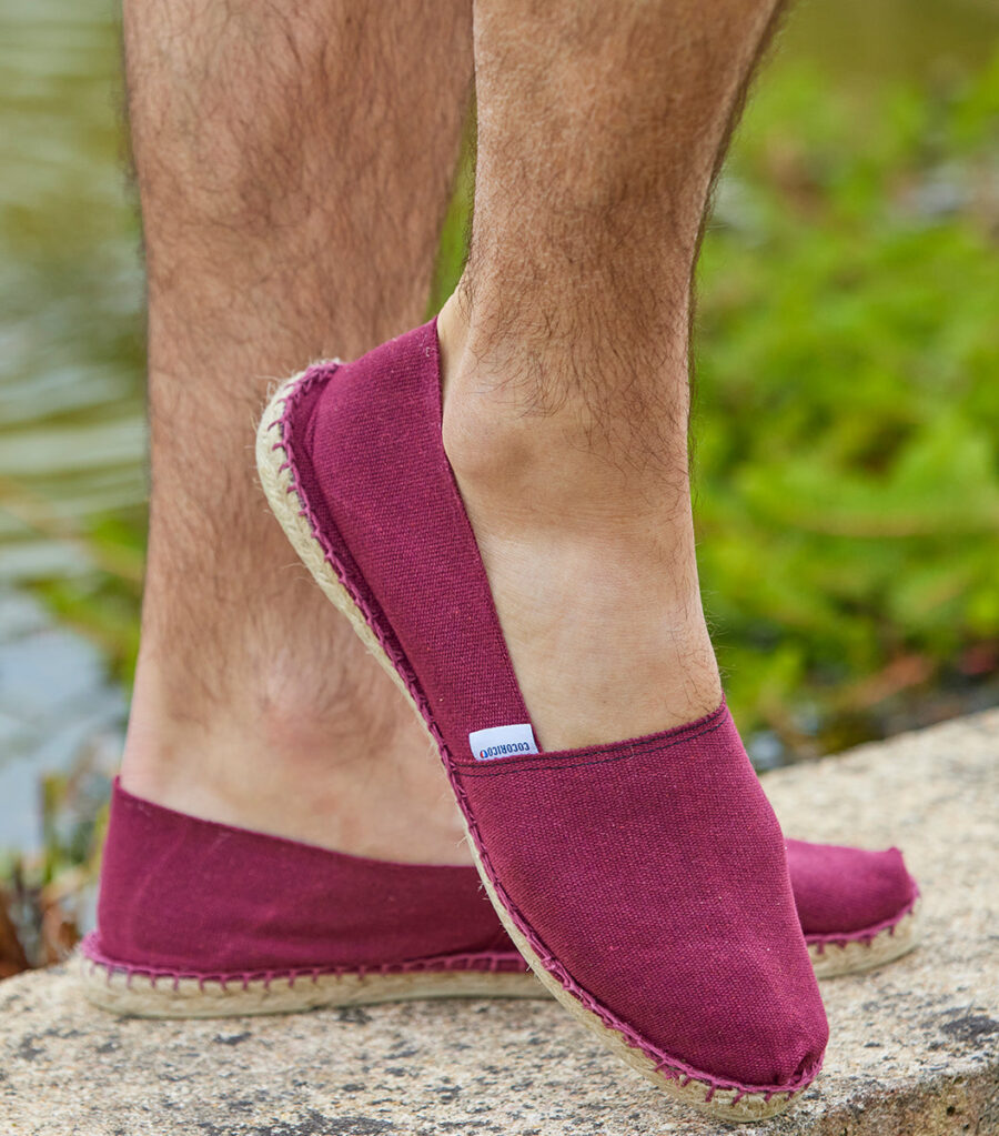 Nordala Espadrille Homme Bordeaux – Comfortable Men’s Espadrilles in Burgundy Red
