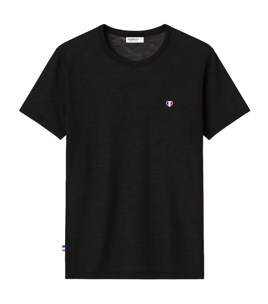 Nordala T-shirt Homme Lin Noir – Classic Men’s Linen T-shirt in Black - Image 3