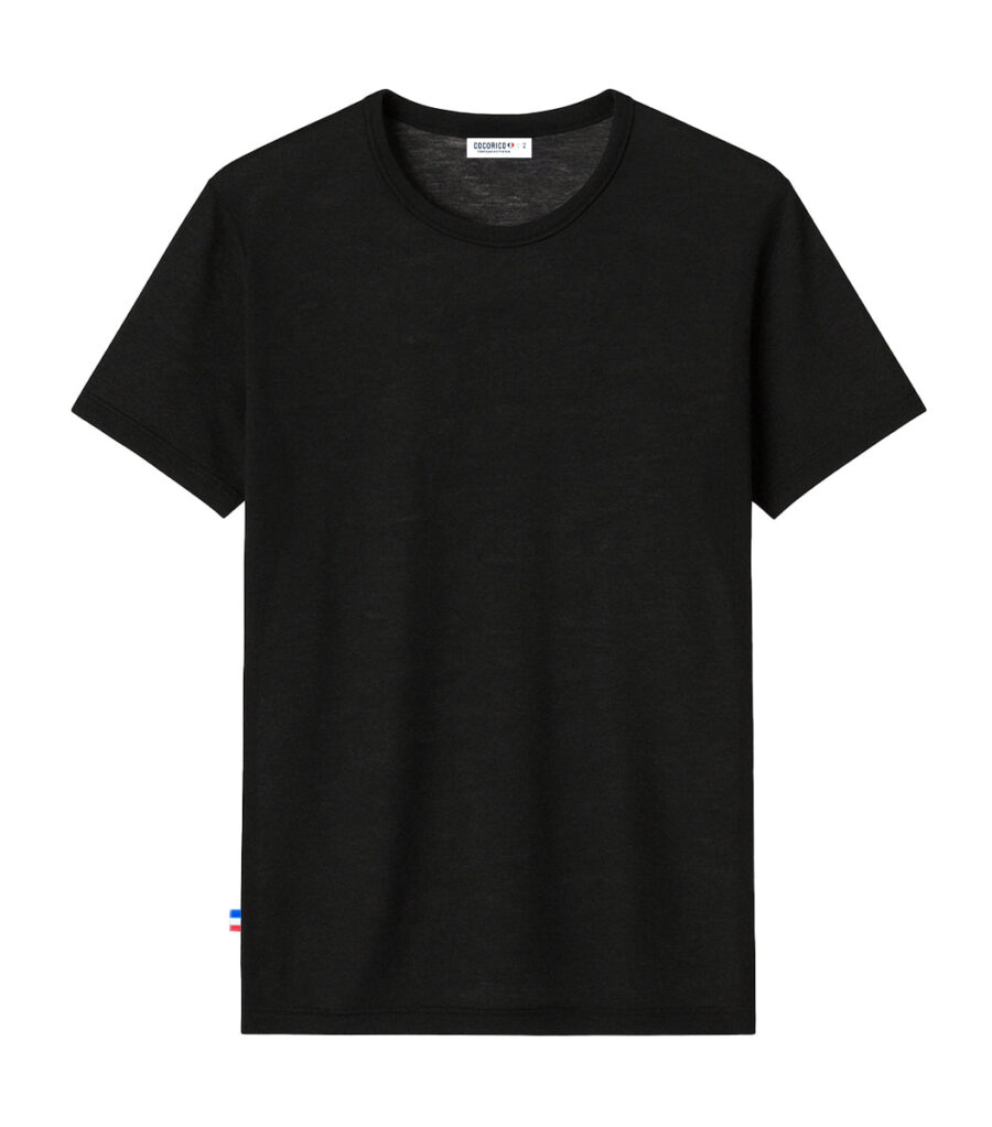 Nordala T-shirt Homme Lin Noir – Timeless Men’s Linen T-shirt in Black - Image 3